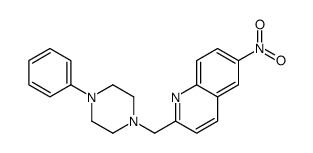 6-nitro-2-[(4-phenylpiperazin-1-yl)methyl]quinoline Structure