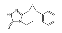 4-ETHYL-5-(2-PHENYL-CYCLOPROPYL)-4 H-[1,2,4]TRIAZOLE-3-THIOL Structure