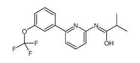 2-methyl-N-[6-[3-(trifluoromethoxy)phenyl]pyridin-2-yl]propanamide结构式