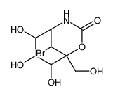 9-bromo-6,7,8-trihydroxy-1-hydroxymethyl-3-oxo-2-oxa-4-azabicyclo[3,3,1]nonane Structure