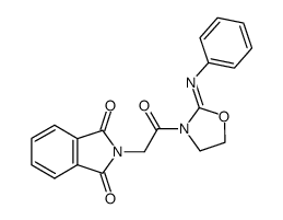 N-phthaloylglycine-2-phenyliminooxazolidine结构式