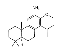 3-Phenanthrenamine, 4b,5,6,7,8,8a,9,10-octahydro-2-methoxy-4b,8,8-trimethyl-1-(1-methylethyl)-, (4bS,8aS)-结构式