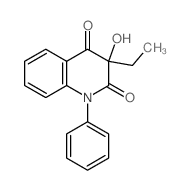 2,4(1H,3H)-Quinolinedione, 3-ethyl-3-hydroxy-1-phenyl- Structure