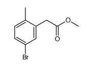 (5-bromo-2-methylphenyl)-acetic acid methyl ester结构式