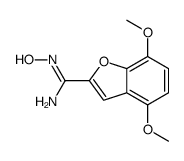 2-Benzofurancarboximidamide, 4,7-dimethoxy-N-hydroxy- structure