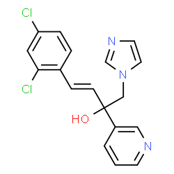 (E)-4-(2,4-DICHLORO-PHENYL)-1-IMIDAZOL-1-YL-2-PYRIDIN-3-YL-BUT-3-EN-2-OL结构式