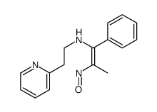 2-nitroso-1-phenyl-N-(2-pyridin-2-ylethyl)prop-1-en-1-amine结构式