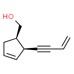 3-Cyclopentene-1-methanol, 2-(3-buten-1-ynyl)-, cis- (9CI) Structure