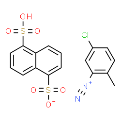 5-chloro-2-methylbenzenediazonium naphthalene-1,5-disulphonate (1:1) structure