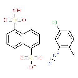 5-chloro-2-methylbenzenediazonium naphthalene-1,5-disulphonate (1:1)结构式