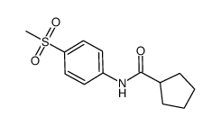 cyclopentanecarboxylic acid (4-methanesulfonyl-phenyl)-amide Structure