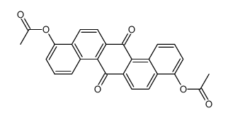 4,11-diacetoxy-dibenz[a,h]anthracene-7,14-dione结构式