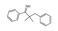 2,2-dimethyl-1,3-diphenyl-propan-1-one-imine Structure
