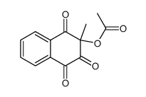 3-acetoxy-3-methyl-naphthalene-1,2,4-trione结构式