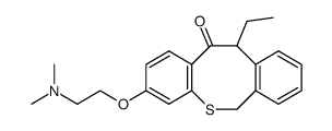 8-(2-(dimethylamino)ethoxy)-12-ethyl-5-hydrodibenzo(b,f)thiocin-11(12H)-one Structure