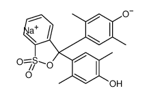 4,4'-(3H-2,1-benzoxathiol-3-ylidene)bis[2,5-xylenol] S,S-dioxide, monosodium salt结构式