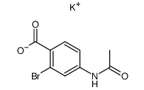 potassium 2-bromo-4-acetylaminobenzoate Structure