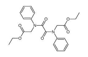 N,N'-diphenyl-N,N'-oxalyl-bis-glycine diethyl ester Structure
