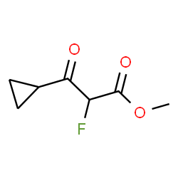 Cyclopropanepropanoic acid,-alpha--fluoro--bta--oxo-,methyl ester结构式