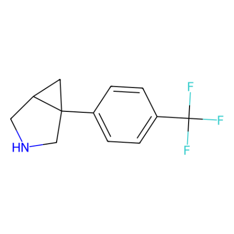 1-[4-(trifluoromethyl)phenyl]-3-azabicyclo[3.1.0]hexane Structure