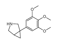 1-(3,4,5-trimethoxyphenyl)-3-azabicyclo[3.1.0]hexane结构式