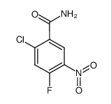 2-chloro-4-fluoro-5-nitrobenzamide结构式