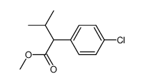 Benzeneacetic acid, 4-chloro-a-(1-Methylethyl)-, Methyl ester structure