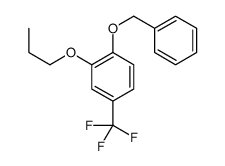 1-(Benzyloxy)-2-propoxy-4-(trifluoromethyl)benzene结构式