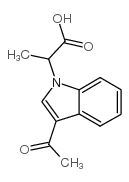 2-(3-acetylindol-1-yl)propanoic acid Structure