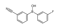 (3-cyanophenyl)-(3-fluorophenyl)borinic acid Structure