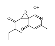 6-methyl-2-(2-methylbutanoyl)-1-oxa-7-azaspiro[2.5]oct-5-ene-4,8-dione Structure