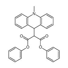 diphenyl 2-(10-methyl-9,10-dihydroacridin-9-yl)malonate Structure