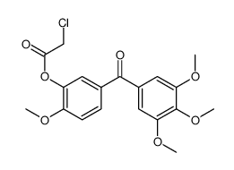[2-methoxy-5-(3,4,5-trimethoxybenzoyl)phenyl] 2-chloroacetate Structure