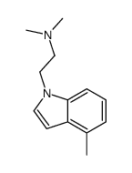 N,N-dimethyl-2-(4-methylindol-1-yl)ethanamine Structure