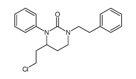 4-(2-chloroethyl)-1-(2-phenylethyl)-3-phenyltetrahydropyrimidin-2(1H)-one Structure