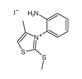 2-(4-methyl-2-methylsulfanyl-1,3-thiazol-3-ium-3-yl)aniline,iodide Structure
