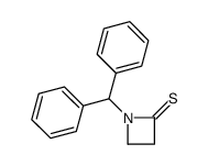 1-benzhydrylazetidine-2-thione结构式