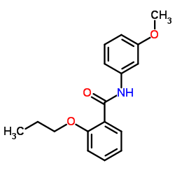 N-(3-Methoxyphenyl)-2-propoxybenzamide结构式