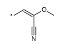 syn-1-cyano-anti-1-metoxyallyl radical Structure