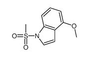 4-methoxy-1-methylsulfonylindole Structure