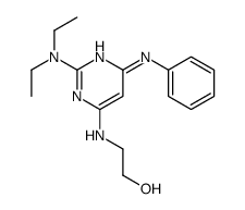 2-[[6-anilino-2-(diethylamino)pyrimidin-4-yl]amino]ethanol Structure