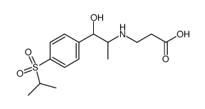 3-{2-Hydroxy-1-methyl-2-[4-(propane-2-sulfonyl)-phenyl]-ethylamino}-propionic acid Structure