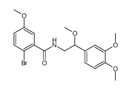 N-(3',4',β-trimethoxyphenethyl)-2-bromo-5-methoxybenzamide Structure