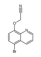 2-(5-bromoquinolin-8-yl)oxyacetonitrile结构式