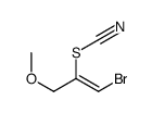 (1-bromo-3-methoxyprop-1-en-2-yl) thiocyanate结构式