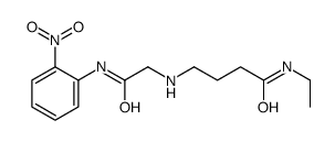 N-ethyl-4-[[2-(2-nitroanilino)-2-oxoethyl]amino]butanamide结构式