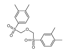 4-[(3,4-dimethylphenyl)sulfonylmethoxymethylsulfonyl]-1,2-dimethylbenzene结构式