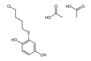 acetic acid,2-(4-chlorobutylsulfanyl)benzene-1,4-diol Structure
