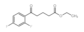 ETHYL 5-(2,4-DIFLUOROPHENYL)-5-OXOVALERATE结构式
