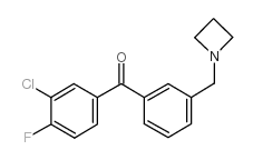 3'-AZETIDINOMETHYL-3-CHLORO-4-FLUOROBENZOPHENONE picture